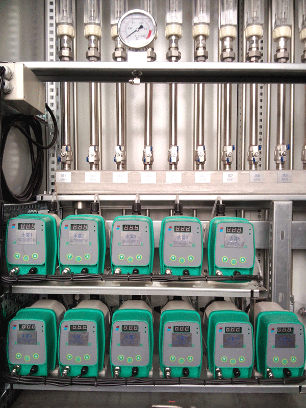  น้ำหล่อเย็นควันอุปกรณ์ u07 AB ระบบการเติมสารเคมีกรดเกลือและโซเดียมคลอเรต ระบบการวัดค่าใช้จ่าย 